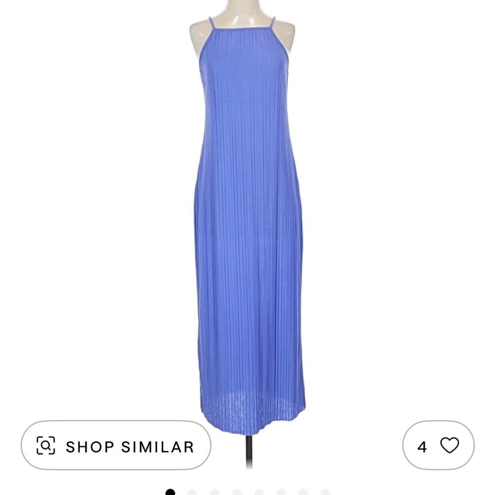 A New Day Vibrant Blue Midi Dress
